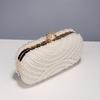 Beading Women Evening Bags Vintage Small Chain Shoulder Handbags Pearl Diamonds Metal Ladies Clutch Handbags