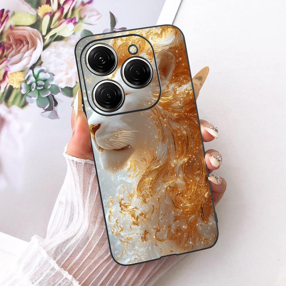 Case For Tecno Spark 20 Pro Cover KJ6 Cute Cat Fashion Butterfly Painted Casing For Techno Spark 20 Pro Bumper