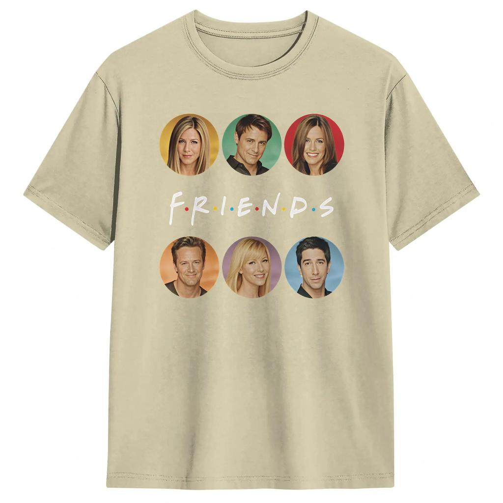 Casual TShirt Summer Friends Tv Show Hip Hop T Shirts 100 Cotton Tee Shirt For Unisexs Y2k Basic Pattern Short Sleeve Clothes