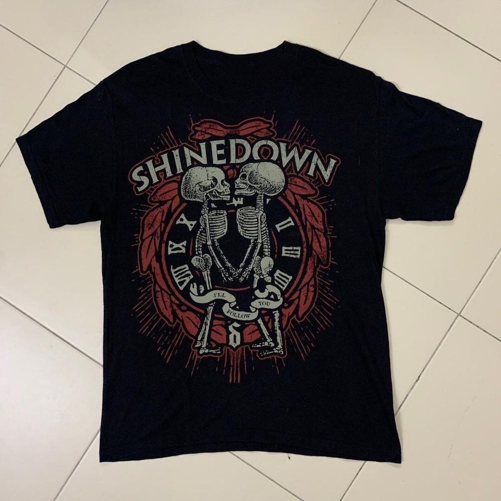 Shinedown Rock Band T-shirt Cotton Unisex Tee All Size S-4Xl BT795 Unisex T-Shirt XXXXL