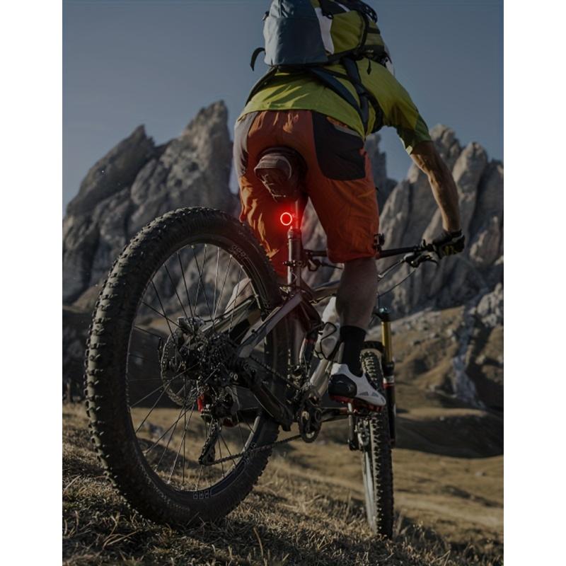 Smart-Fahrrad-Rücklicht, Auto-Start-Stop-Bremssensor LED-Ladefunktion Radfahren Smart-Fahrrad-Rücklicht