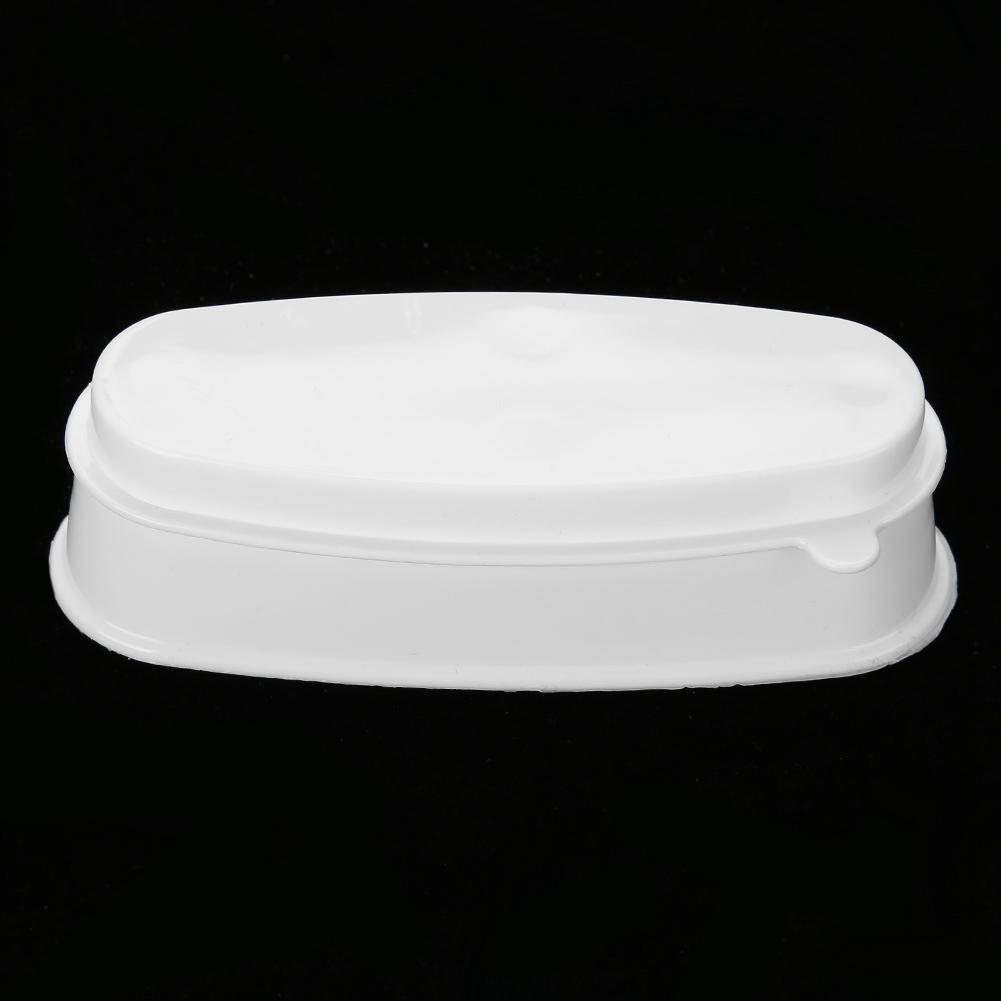 Portable White Nail Dipping Powder Tray Manicure Mould Nail Container
