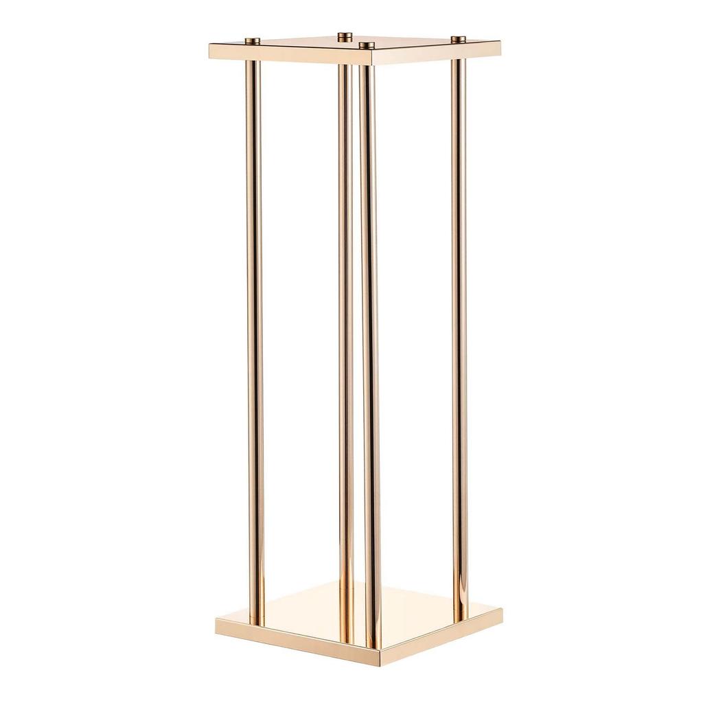 Wedding Flower Stand, 10PCS 60cm Column Flower Stand, Floral Stands with Metal Laminate, Cylindrical Cubic Floral Display Rack for Wedding, Party,