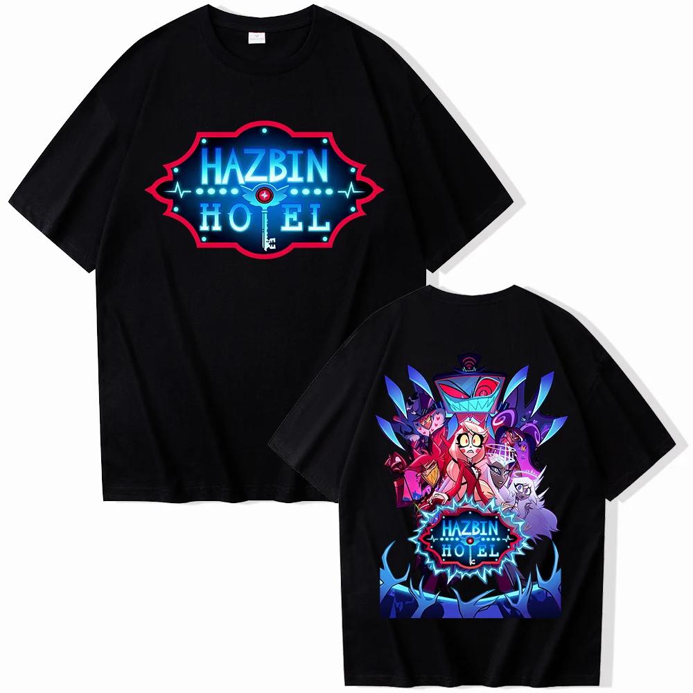

2026 New Fashion Hazbin Hotel Season 2 T-shirt Man Woman Harajuku Short Sleeve O-neck Musical Comedy Series Shirt for Fans Gi... 5XL
