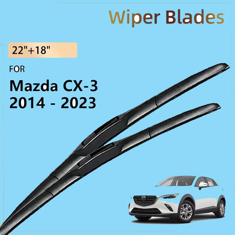 For Mazda CX-3 CX3 CX 3 DK 2014 - 2026 2026 2026 2020 2019 2018 2017 2016 Front Wiper Blade Windshield Windscreen Parts 22"+18"