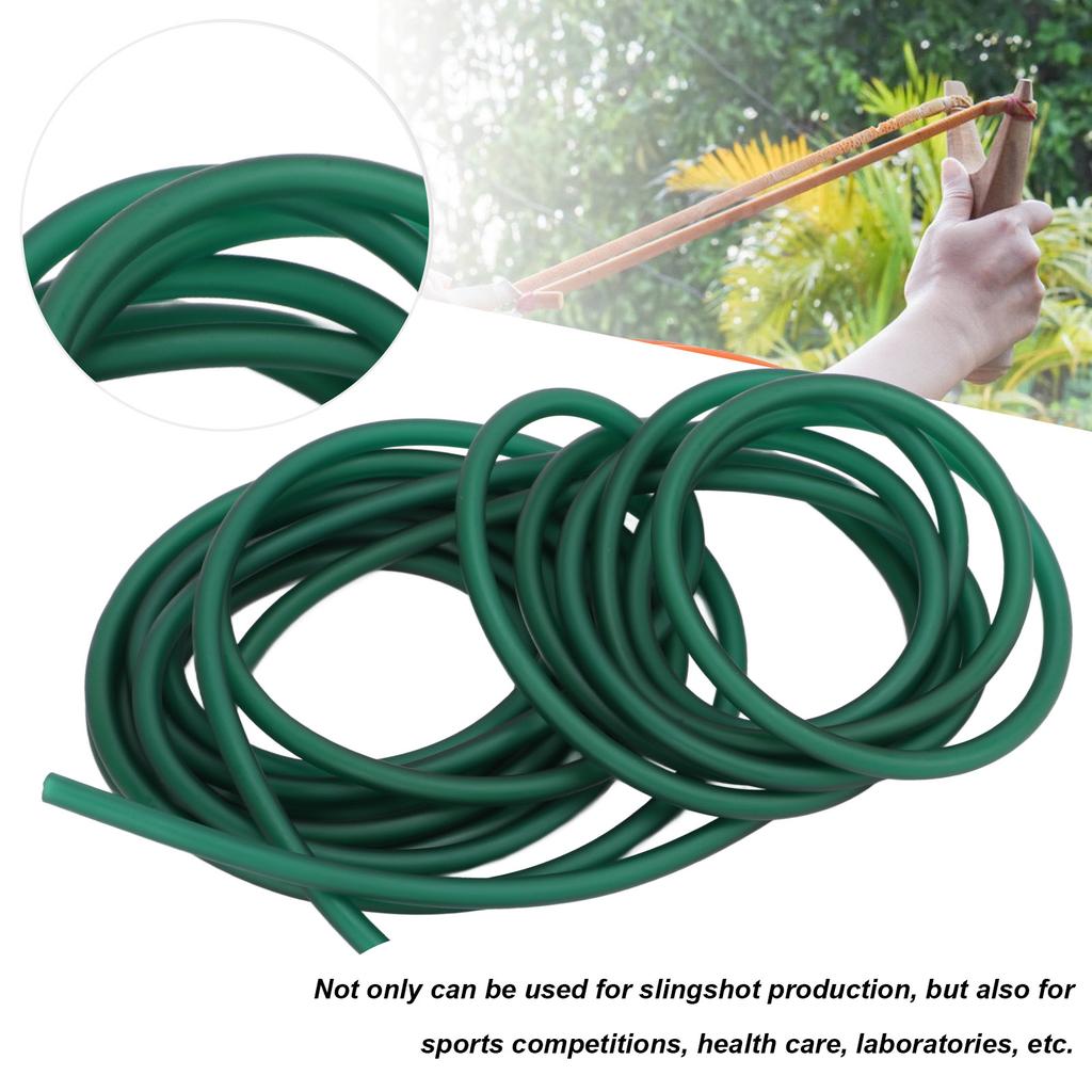 Latex Rubber Tube Green Highly Elastic Natural Rubber Band for  Catapult Outdoor Hunting Fitness Exercise