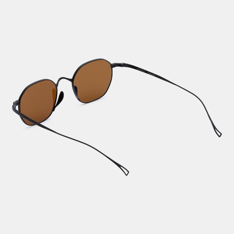MATTEPUZ MP-14 TITANIUM BROWN SUNGLASS BLACK