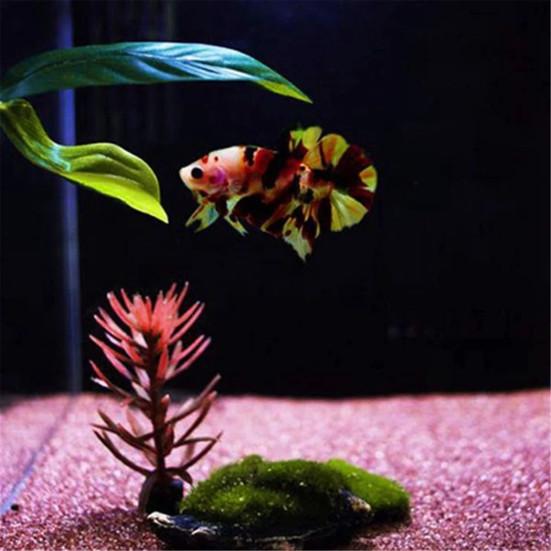 Aquarium Fish Home Tank Artificial Leaves Landscaping Plants Ornament Decoration