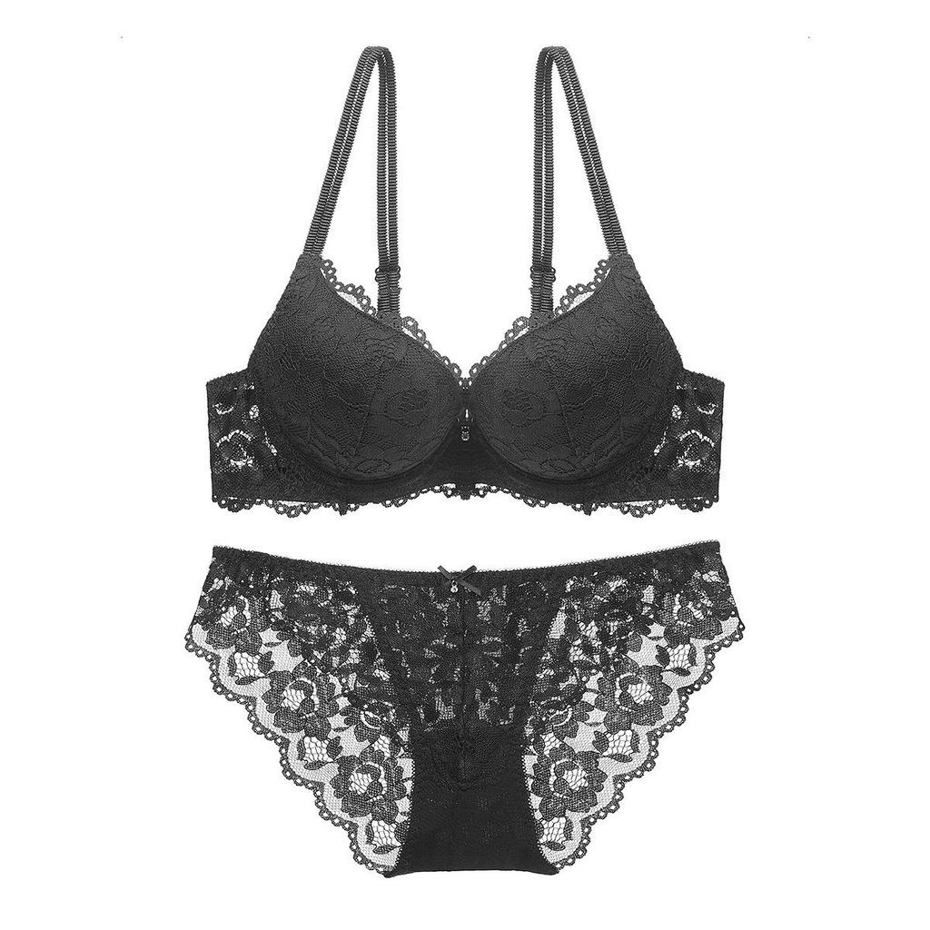 European & American Lace Bra: Enhances Bust, Gathers Side Fat, Prevents Sagging - Sexy & Supportive.