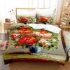 Beautiful Flowers Bedding Duvet Cover Fashion Bedding Set King Quilt Cover Bed Set Girls Boys Bedding Duvet Cover Set Bedding
