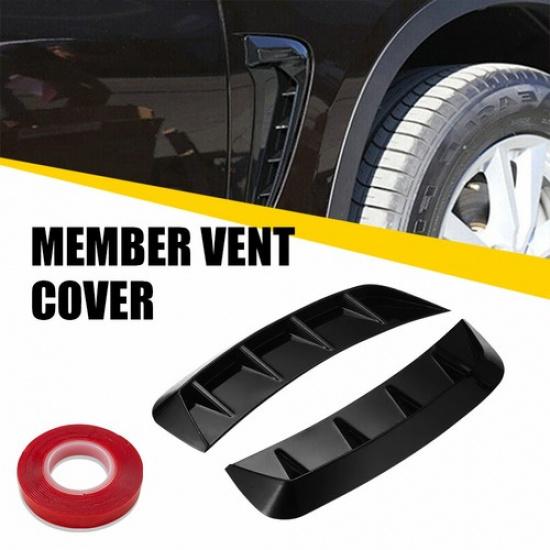 1Pair Universal Car Side Door Fender Vent Air Wing Cover Trim Decorative Sticker