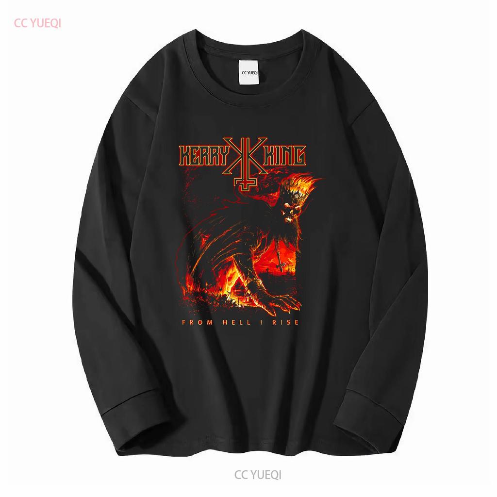 Kerry King From Hell I Rise NEW T Shirt long or short sleeves vintage Washed Top For Everyday Wear Comfortable Breathable