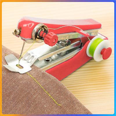 1 ud. Máquina de Coser Portátil Mini Máquina de Coser Máquina de Coser de Bolsillo Pinzador de Tela de Mano Herramienta de Costura Accesorios para el Hogar