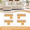 L-Shaped Corner Sofa, Convertible 3-Seater with Footstool, Cup Holder, USB Charger, Armrest Tray and 2 Cushions, Living Room/Office/Apartment, Beige