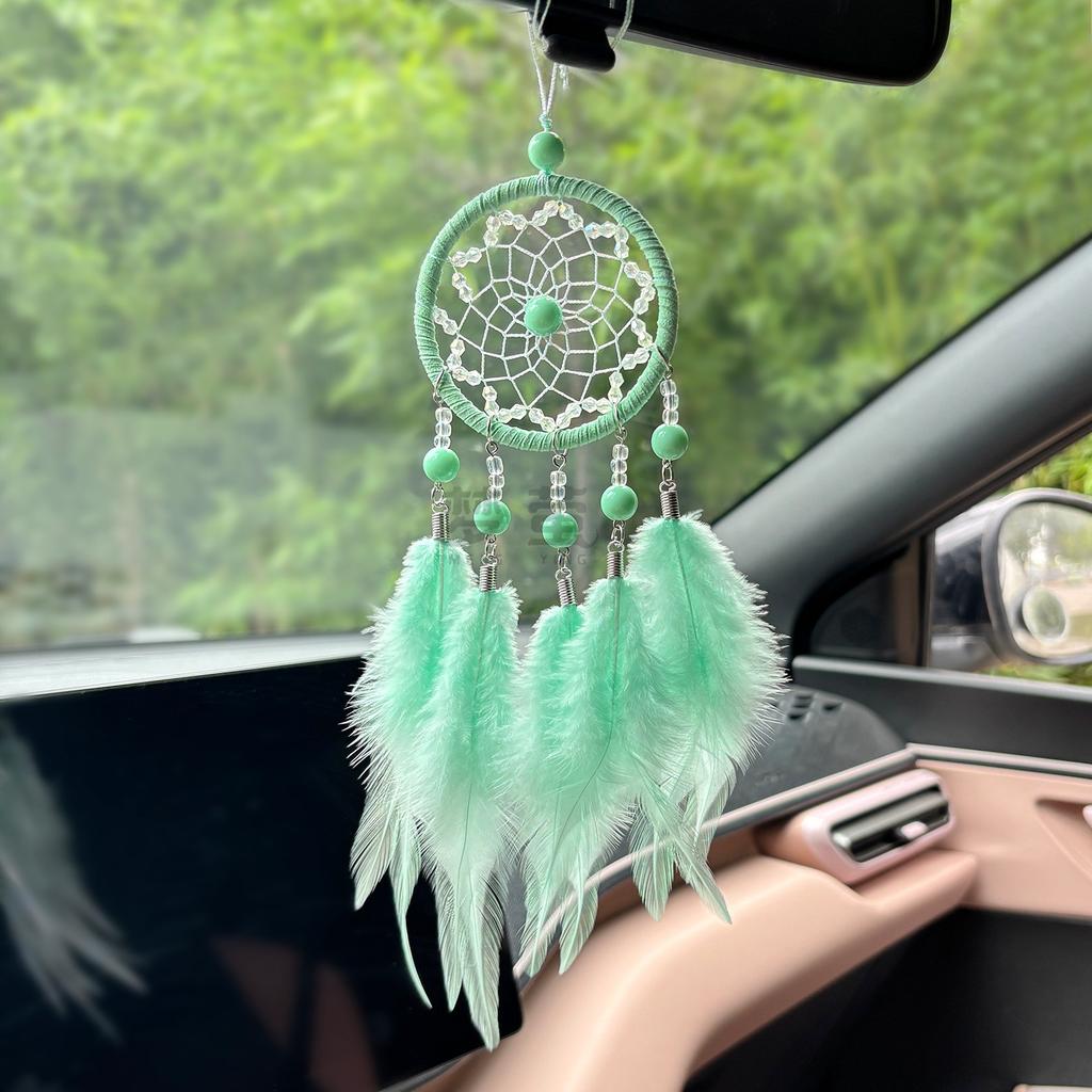 Feather Dreamcatcher Home Decor Hanging Ornament Handcrafted Car Accessory
