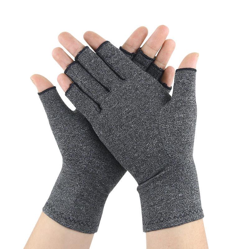 Half-Finger Compression Gloves for Joint Discomfort Relief
