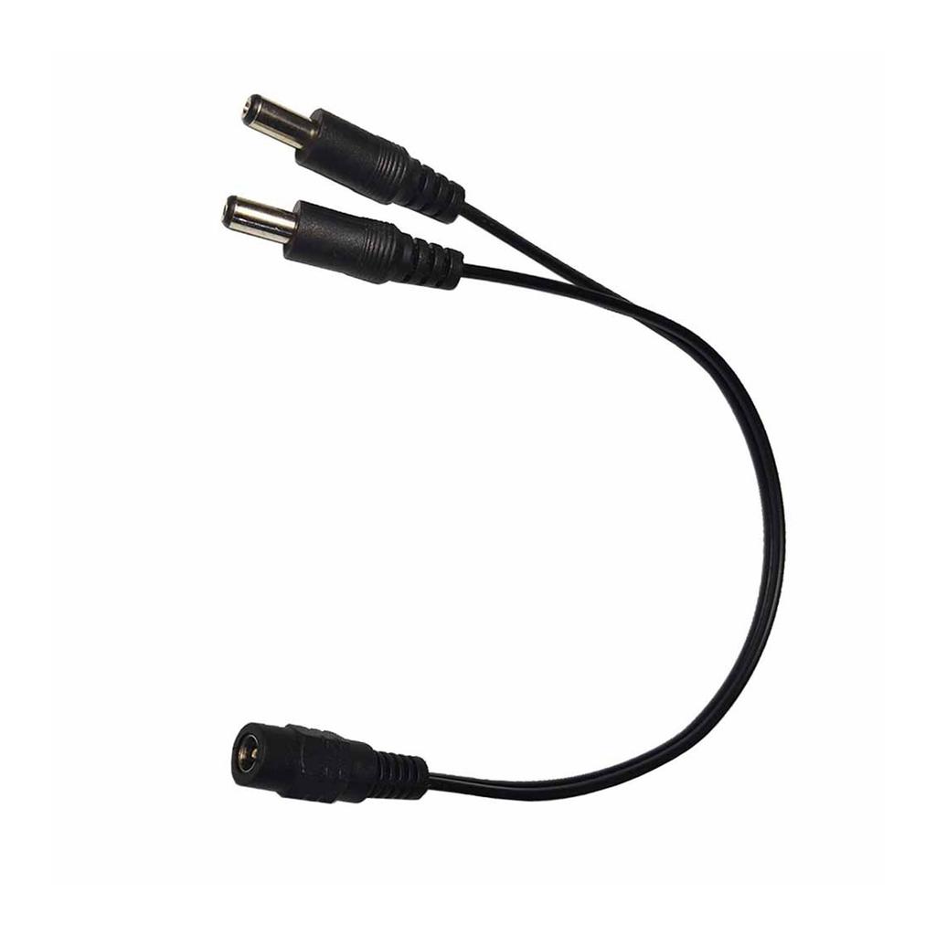DC5.5x2.1mm Power Splitter 1 Female to 2 Male Power Splitter Cable for Device Integration in Electronics