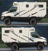 Black+Grey Waterproof Vinyl Graphics Decals Car Stickers For Camper RV Trailer