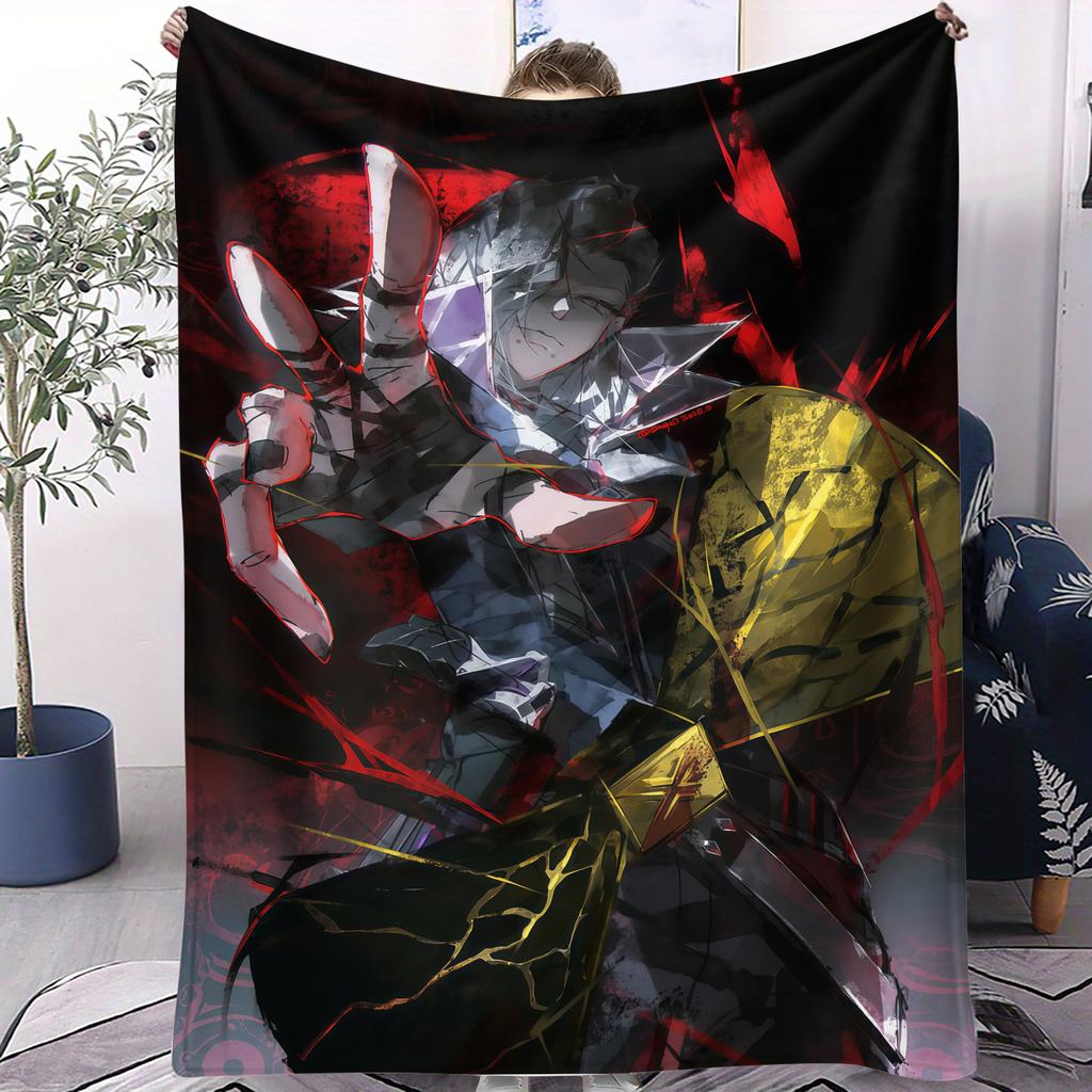 Kawaii Cute Anime Blankets Bed Sheets Fluffy Soft Skin Friendly Breathable AllSeason For Bedroom Sofa Kids Room Camping Nap Gift