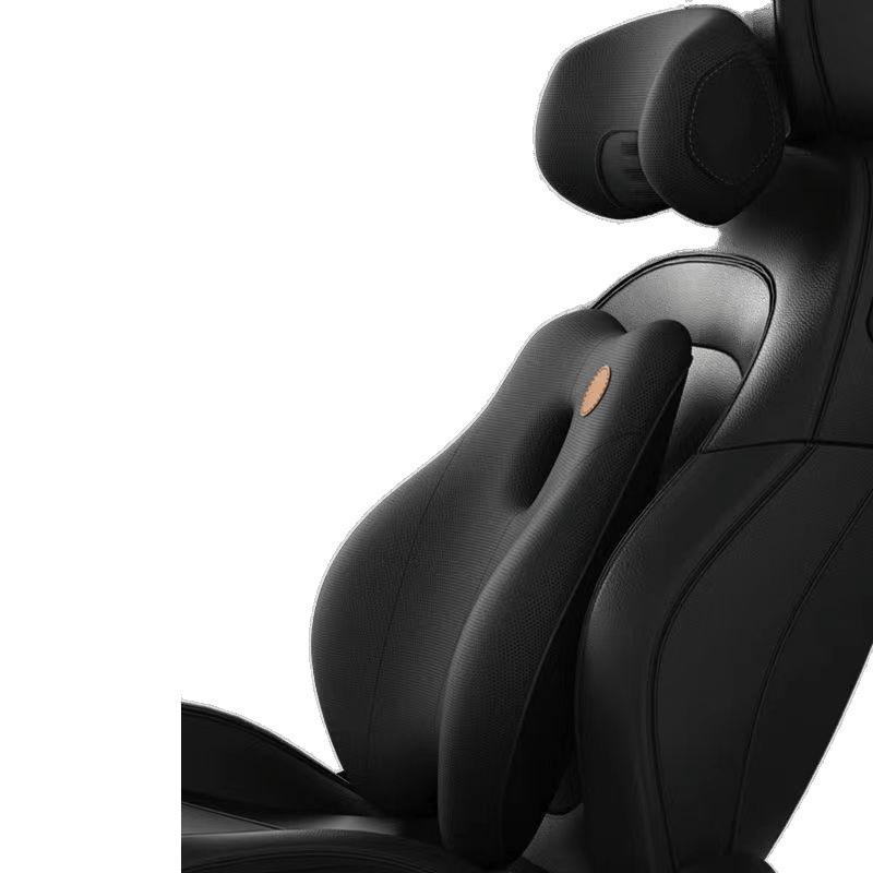 Electric Massage Memory Foam Car Lumbar Support Cushion & Headrest Set