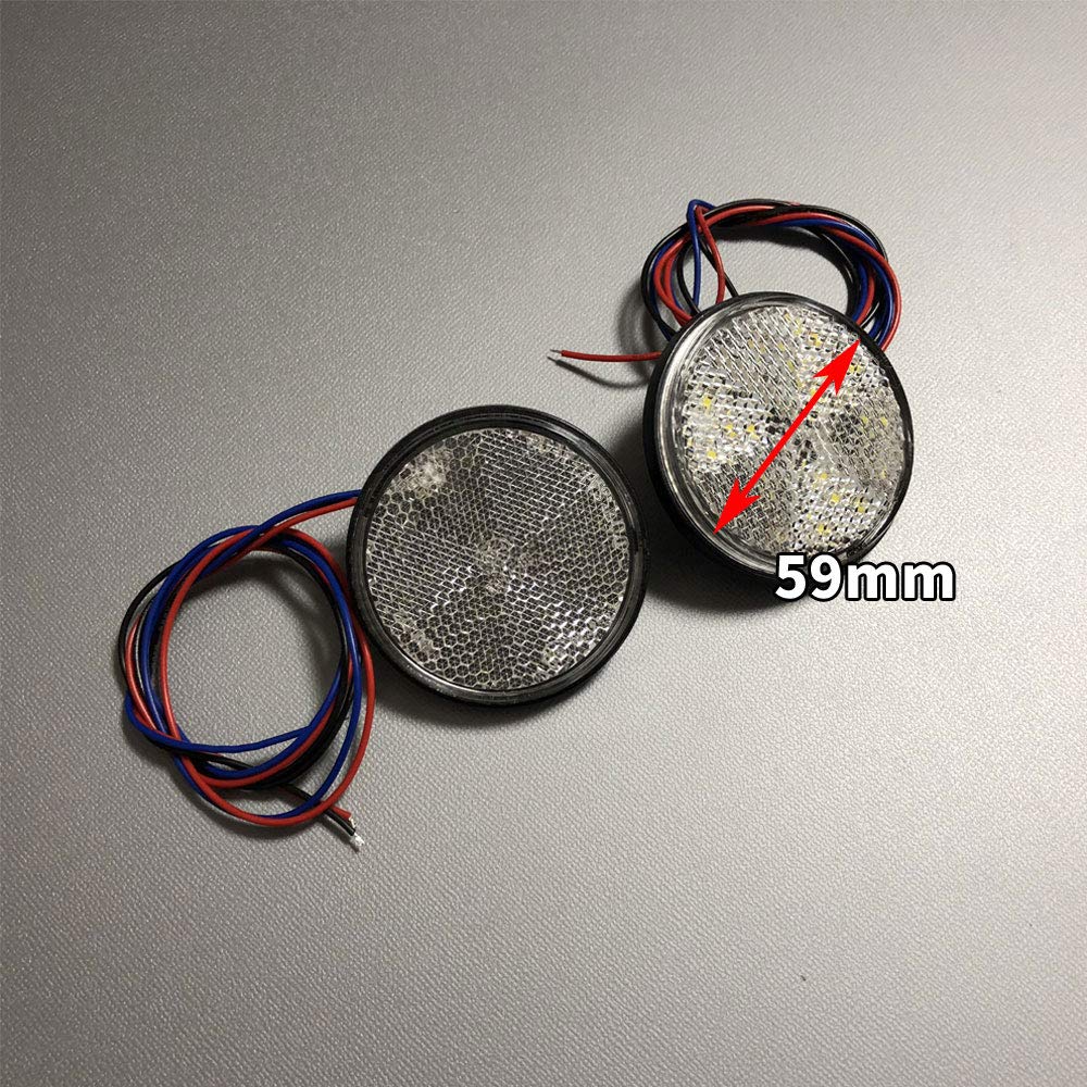 Discover Winds LED Reflector Motorcycle Custom Double Luminous Round Brake