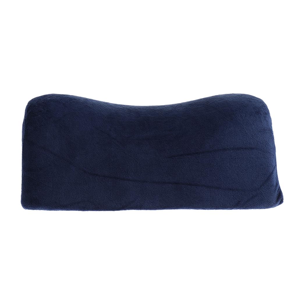 Memory Foam Cervical Neck Wedge Orthopedic Cushion Navy Blue