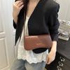 Summer Solid Color Commuter Shoulder Messenger Bag Hand Carry Women's Bag Niche Texture Underarm Bag