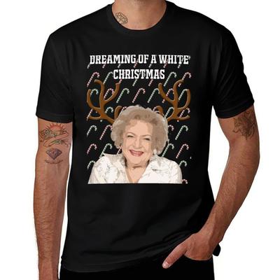 The Golden Girls' 'Dreaming of a White Christmas' Greeting Card T-Shirt Cotton T Shirt Man T Shirts for Man Pack Cotton T-Shirt