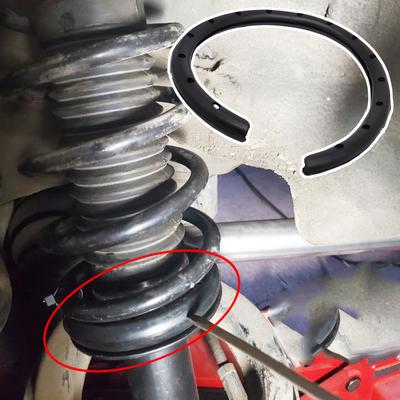2x Universal Car Trunk Coil Spring Insulator Suspension Steering Rubber Sleeve Shock Absorption Left Right Springs Seats Protection