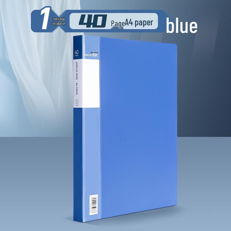 A4 Transparent Document Holder - Office File Folder & Test Paper Storage Clip