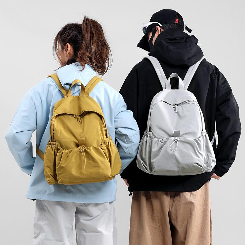 Men Women Backpack Nylon Lightweight Large Capacity Travel Backpack Student Schoolbag