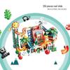 Manlong Convertible Building Block Table & Foldable Drawing Board - Educational Game Table for Boys & Girls, Ideal First Birthday Gift