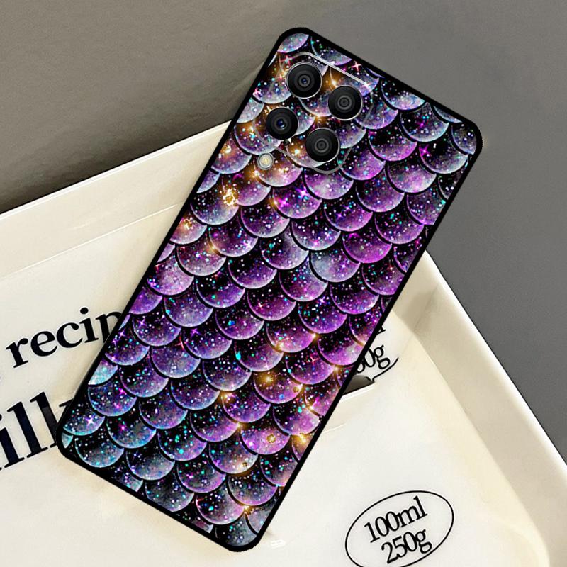 Mermaid Tail Scale Case For Samsung Galaxy M21 M31 M14 M34 M54 M33 M16 M36 M56 M53 M13 M12 M32 M52 M15 M55 M35