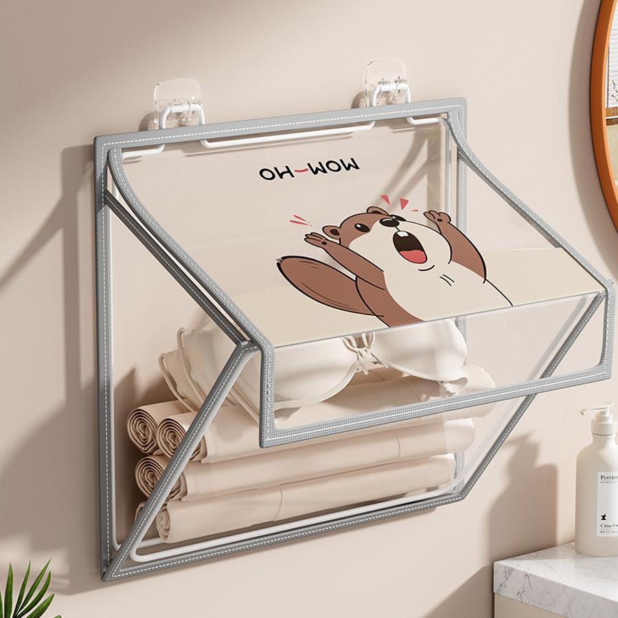 Bathroom Clothes Organizer Waterproof Bag for Shower, Toilet, and Bath - Hamper for Towels and Wet Clothes