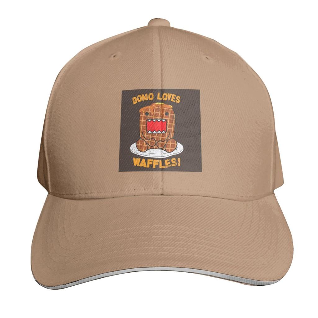Domo Kun Loves Waffles Cap Fashion Casual Baseball Caps Adjustable Hat Hip Hop Summer Unisex Baseball Hats