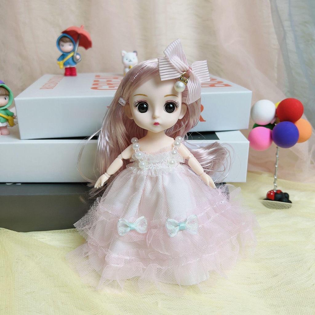 Princess Doll Mini Set - 17cm Toy for Girls, Perfect Birthday Gift