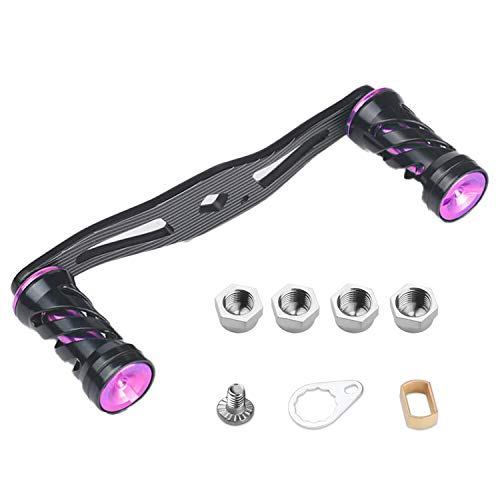 

VISPREA Baitcasting Reel Handle, 109mm Aluminum Alloy Crank, for Shimano, Daiwa, and Abu Garcia YU76 (Purple)