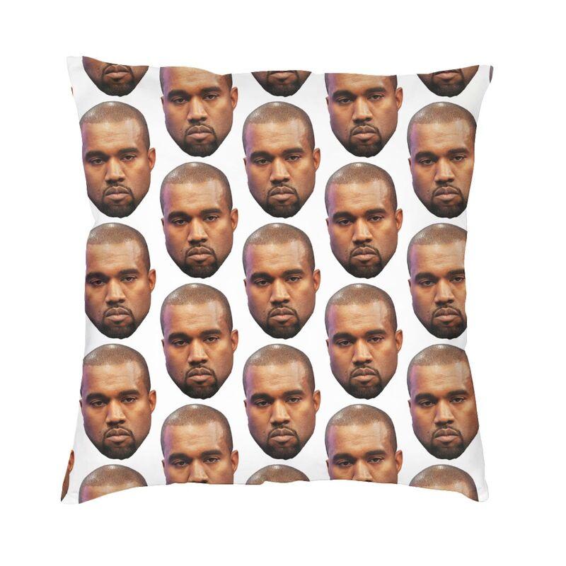 Kanye West Funny Meme Cushion Cover x cm Velvet Creative Throw Pillow Cases for Car Sofa Polyester Pillowcase Dakimakura