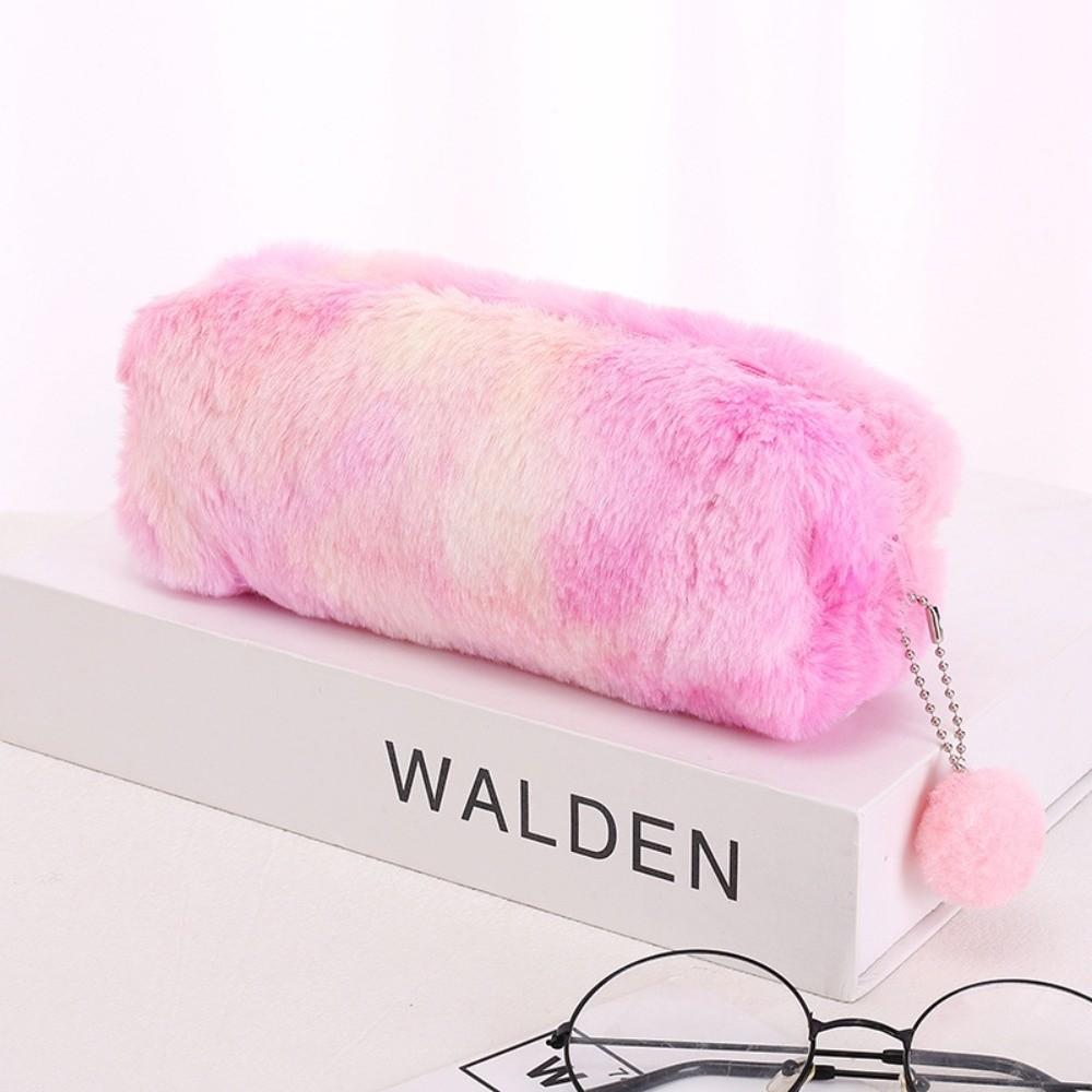 Large Capacity Pencil Case Gradient Color Pen Box New Stationery Storage Bag Student