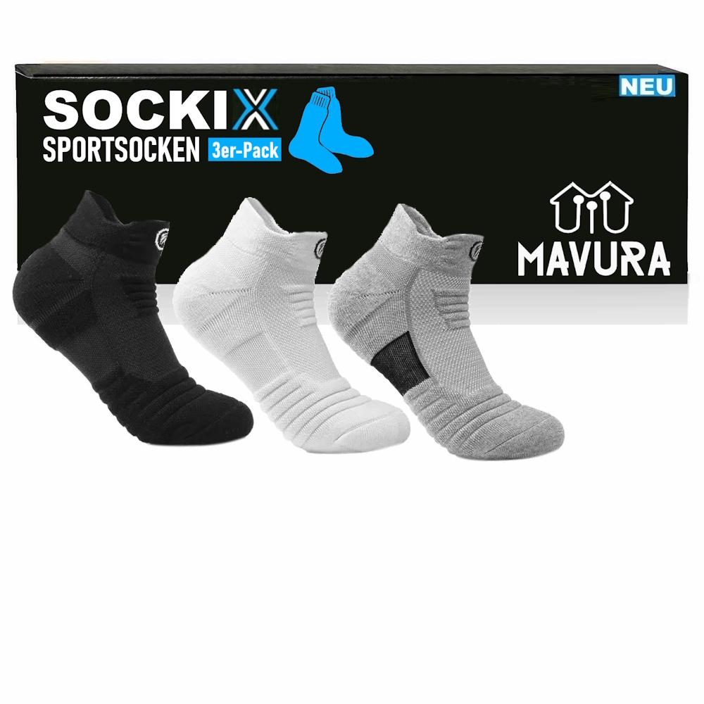 

SOCKIX sports socks jogging football sport running anti-slip grip 39-45 - 3 pair set