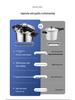 304 Triple-Layer Steel Thick Pressure Cooker - Large Capacity, Explosion-Proof Design for Gas and Induction Cooking