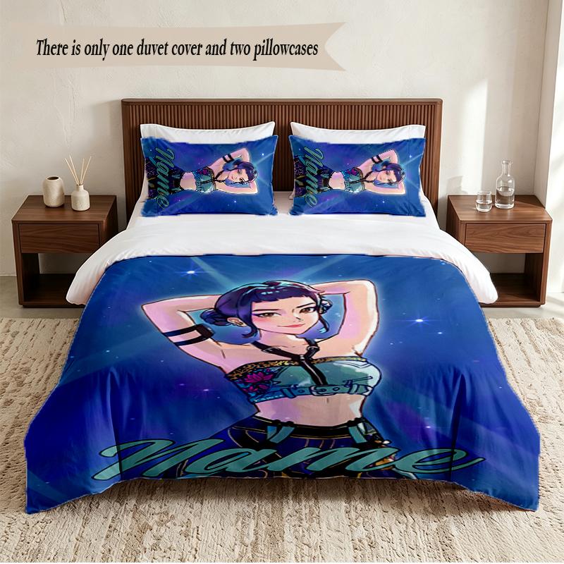 Zoey Personalized Custom Name 3‑Piece Bedding Set Soft Duvet Cover Set For Bedroom Home Decor
