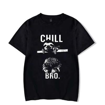 Makaya Cool Swag T-Shirt mit Faultier Chill Bro Unisex T-Shirt Damen Mode Shirt Niedliche Oberteile