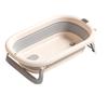 Household intelligent constant temperature large capacity baby folding bathtub children can sit and