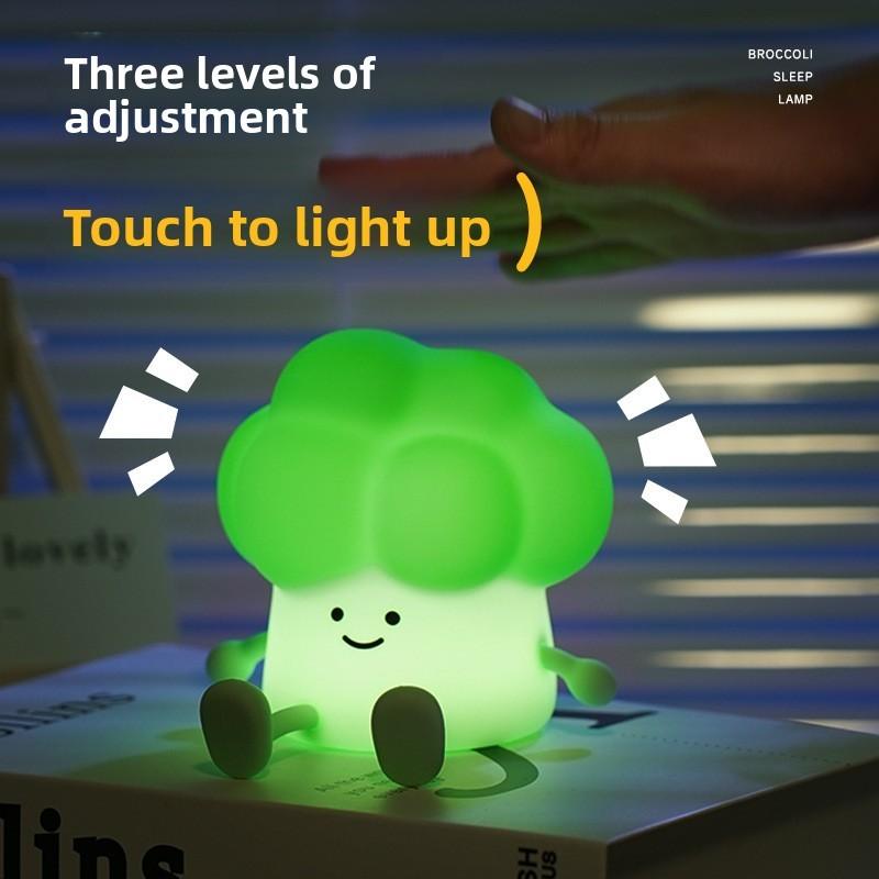 Západní brokolice Noční světlo Stmívatelná dotyková lampa Pro dekoraci ložnice