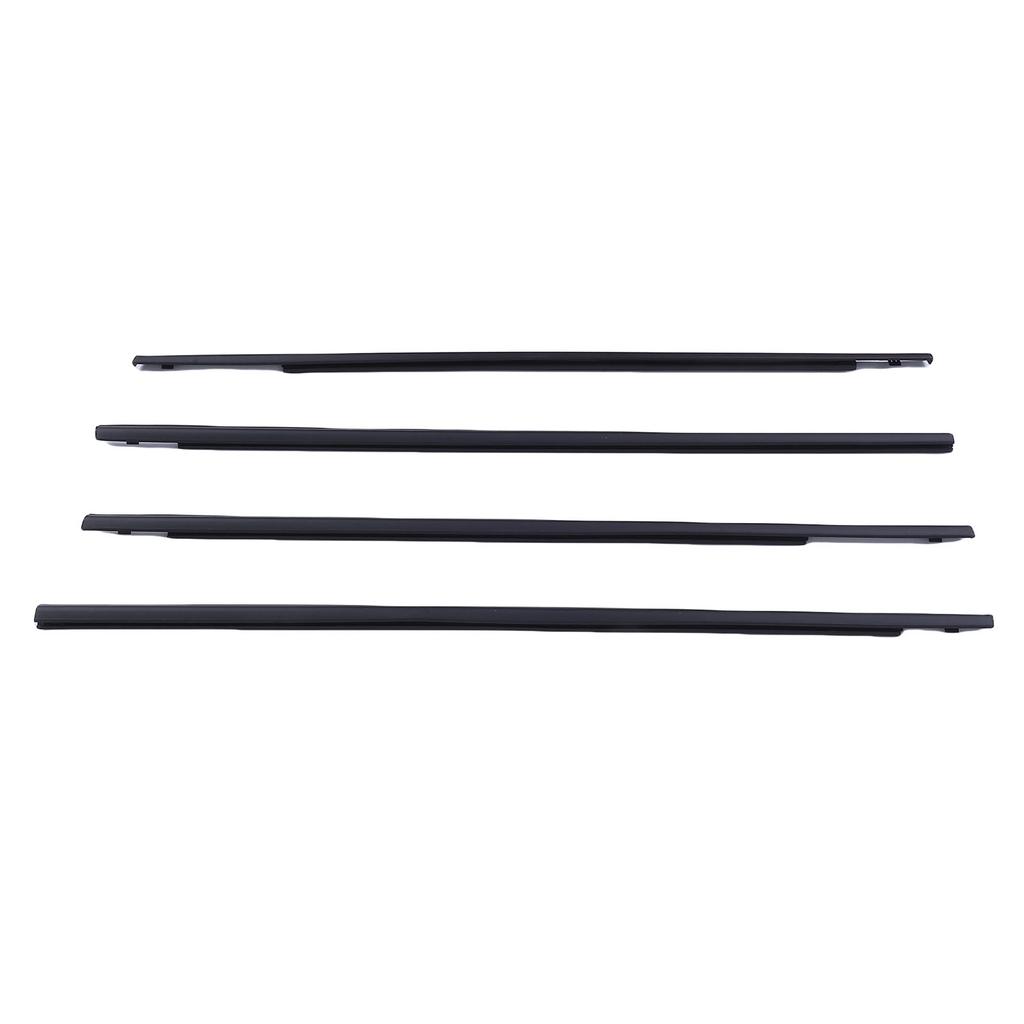 4 Stück Auto Außenfenster Gummi Wetterleiste 80821 1 0A Schwarze Außenfensterleiste Dichtungsband Ersatz für X-Trail T31 2008-2013