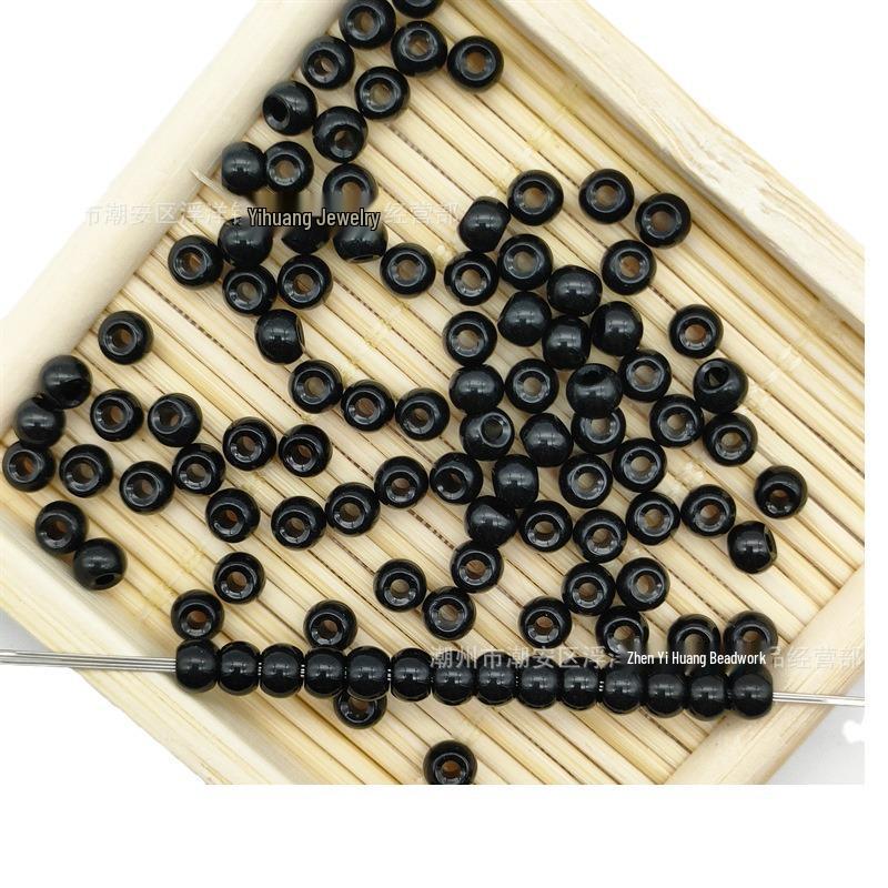 4mm Handmade Transparent Glass Beads for DIY Jewelry - Bracelet & Necklace Accessories