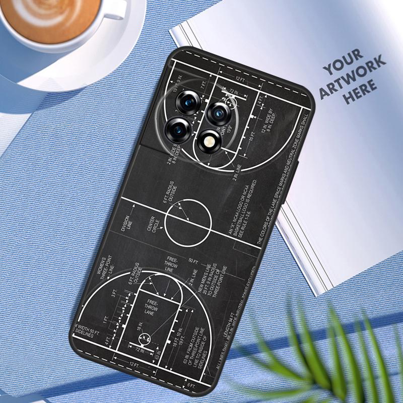 

Чехол-диаграмма баскетбольной площадки для OnePlus Nord 5 CE 2 3 4 Lite N30 OnePlus 11 12 13 15 12R 13R 10T 13T 9 10 Pro OnePlus Nord N20