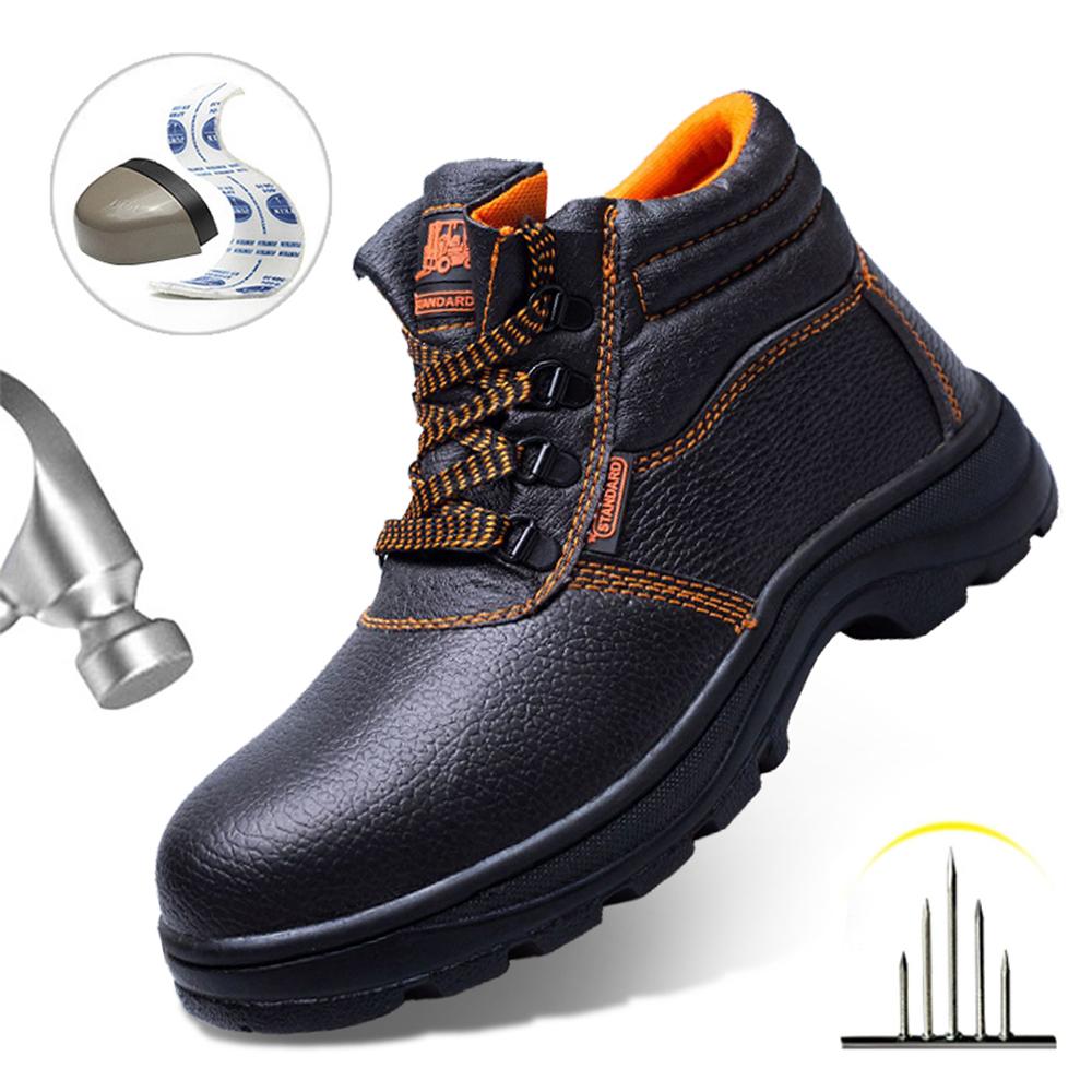 Arbeitsschuhe Schutzschuhe Herren Schutz Wasserdichte Stiefel Baustelle Durchstichsicher und Stoßfest Arbeitssicherheit