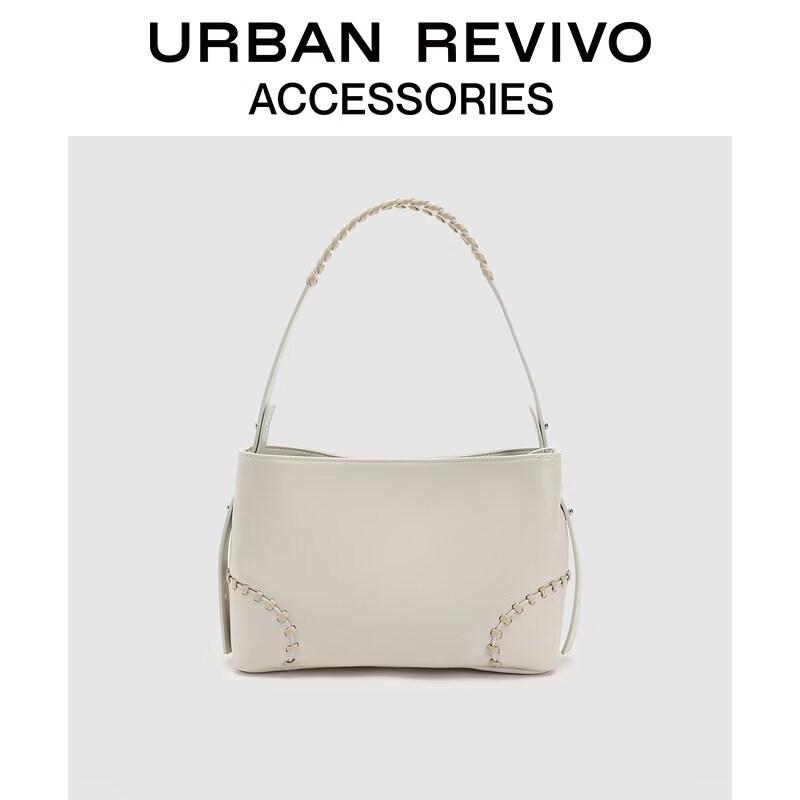 URBAN REVIVO Women s Woven Commuter Shoulder Bag One Size